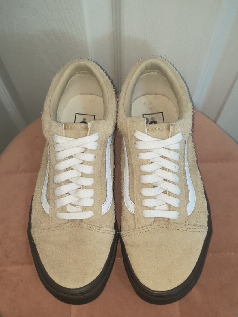 Vans Old Skool Hairy Suede Sneakers Size 8.5 Women's / 7 Mens - Picture 2 of 8
